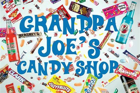 Grandpa joe's candy shop - Nearly all of our sodas are produced with real, pure cane sugar. We’re not kidding—our variety, value, and service make Grandpa Joe’s Candy Shop an experience like no other. Whether you’re shopping our incredible selection online or taking in the vast expanse of awesomeness that is one of our stores, we’re sure you’ll want to keep ... 